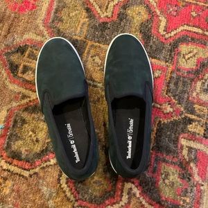 Timberland suede slip ons